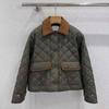 EastRogue New Autumn and Winter Korean Style Retro Loose Color-block Patchwork Lapel Short Cotton Jacket Outerwear