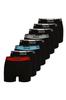 Everlast Men' Boxer Briefs Set Black Elastic Cotton Set of 8 Size
