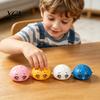 Adult Fidget Toy 1/3/5Pcs Cartoon Expression Bubble Dumpling Stress Relief Relaxation Steamed Bun Sensory Ball Squeeze Focus Aid Spitting Soft