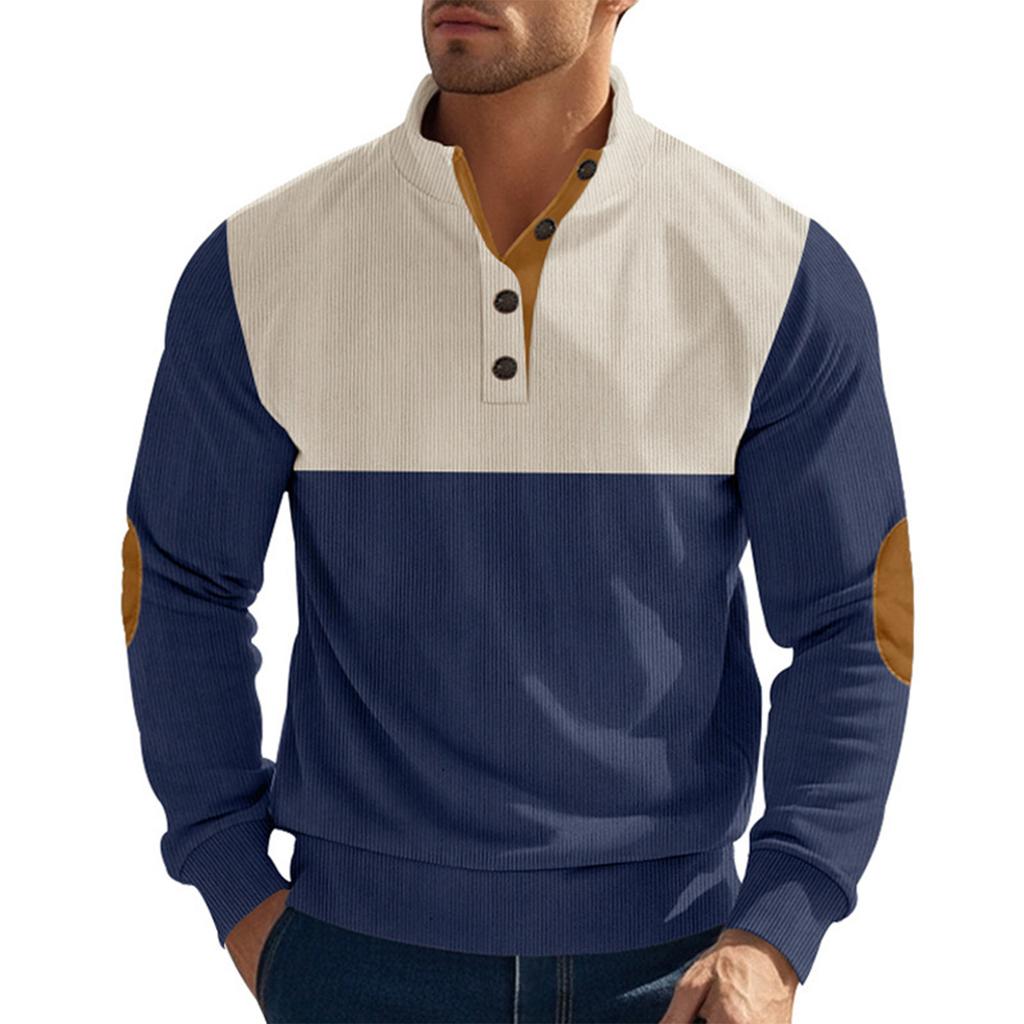 Men's Standing Collar Sweatshirt Is Outdoor Casual Sweaters Tops