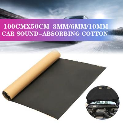 Звукоизоляционный коврик для автомобиля, шумопоглощающий, теплоизоляционный пенопласт с закрытыми ячейками, толщина 3/6/10 мм, звукоизоляция для автомобилей и грузовиков, хлопок