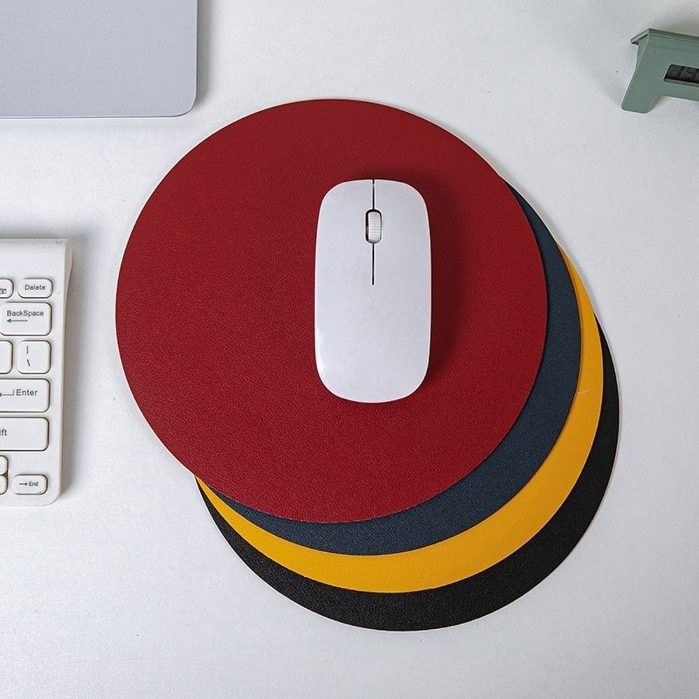 Waterproof Mouse Mat Double-side Round Mouse Pad Office Desk Computer Mouse Pad
