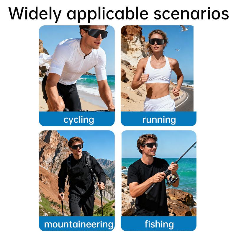 AI Bluetooth Sunglasses: Music, Calls, Navigation, Sports Audio, Wireless