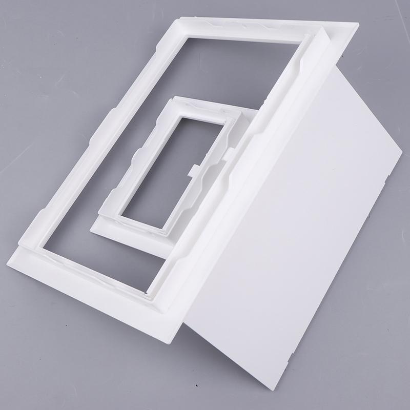 1Pc Access Panel Inspection Hole Pvc Access Doors Wall Ceiling White Hatch Cover Universal Plastic Push-Type Inspection Port