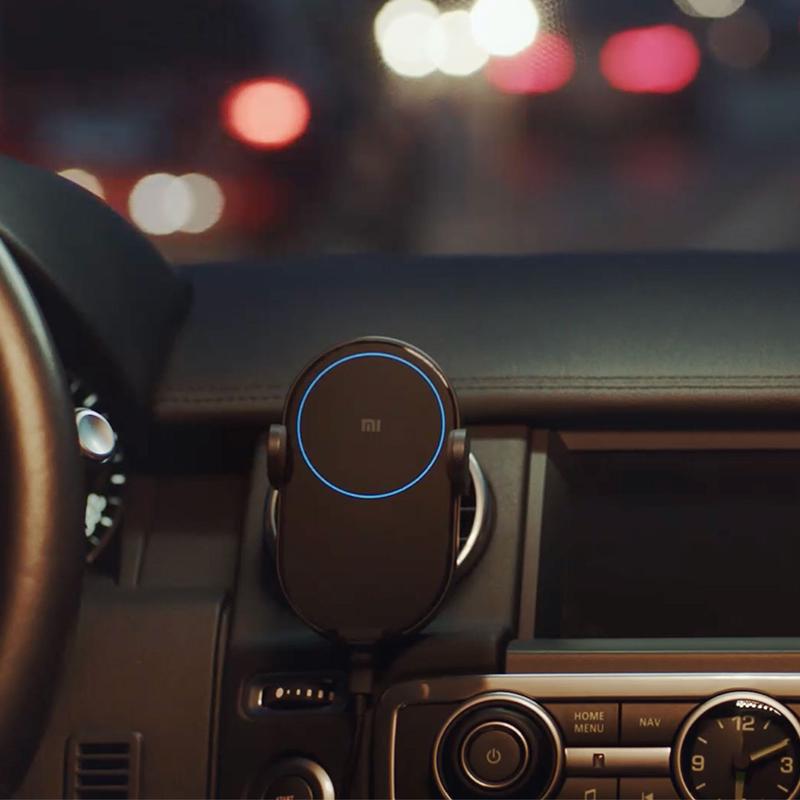 Xiaomi Беспроводное автомобильное зарядное устройство Mi 20 Вт Max Qi, интеллектуальный инфракрасный датчик, быстрая зарядка, автомобильный держатель для телефона с двойным охлаждением для Mi 9