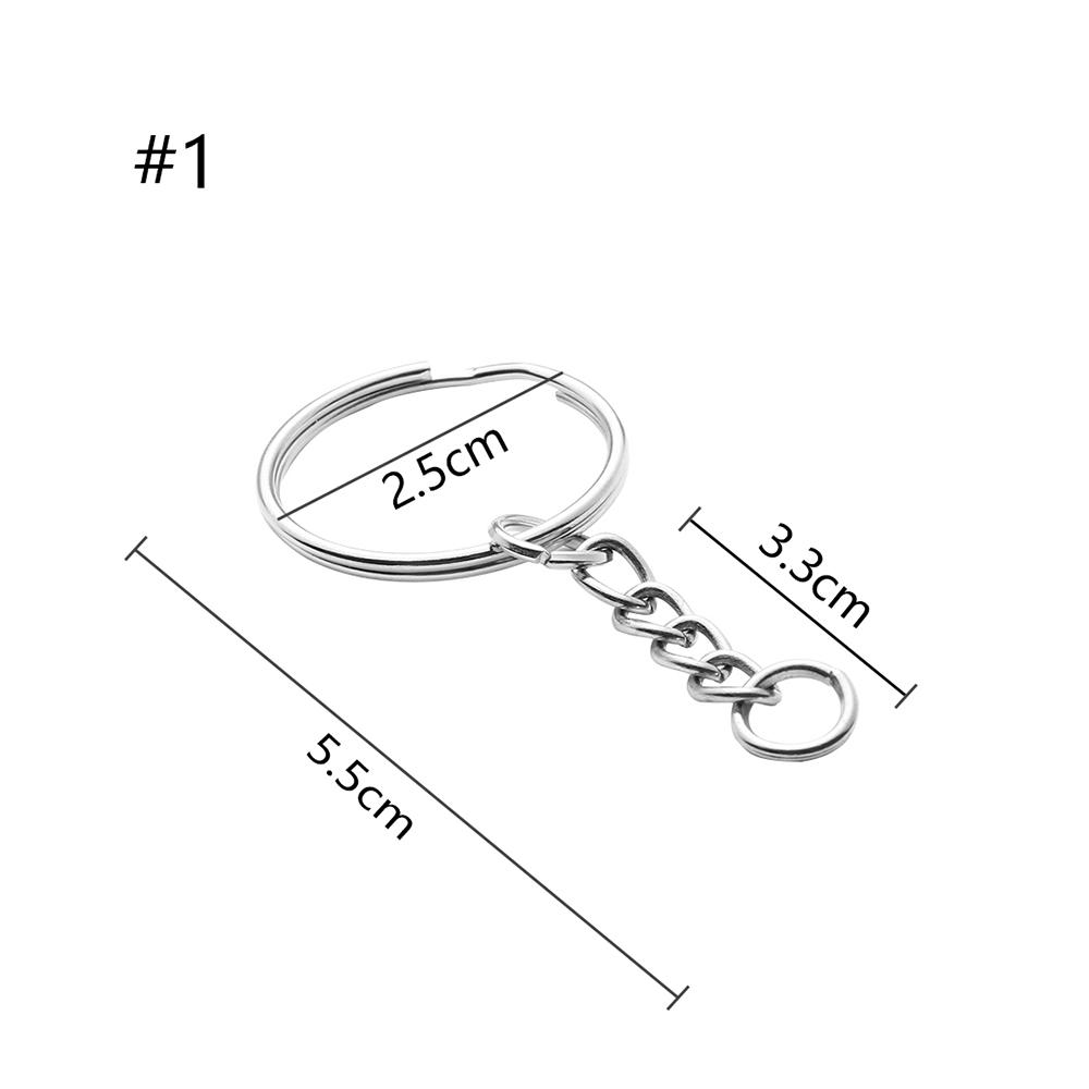 25mm Jewelry Split Ring DIY Key Fob Keychain Short Chain Keyring