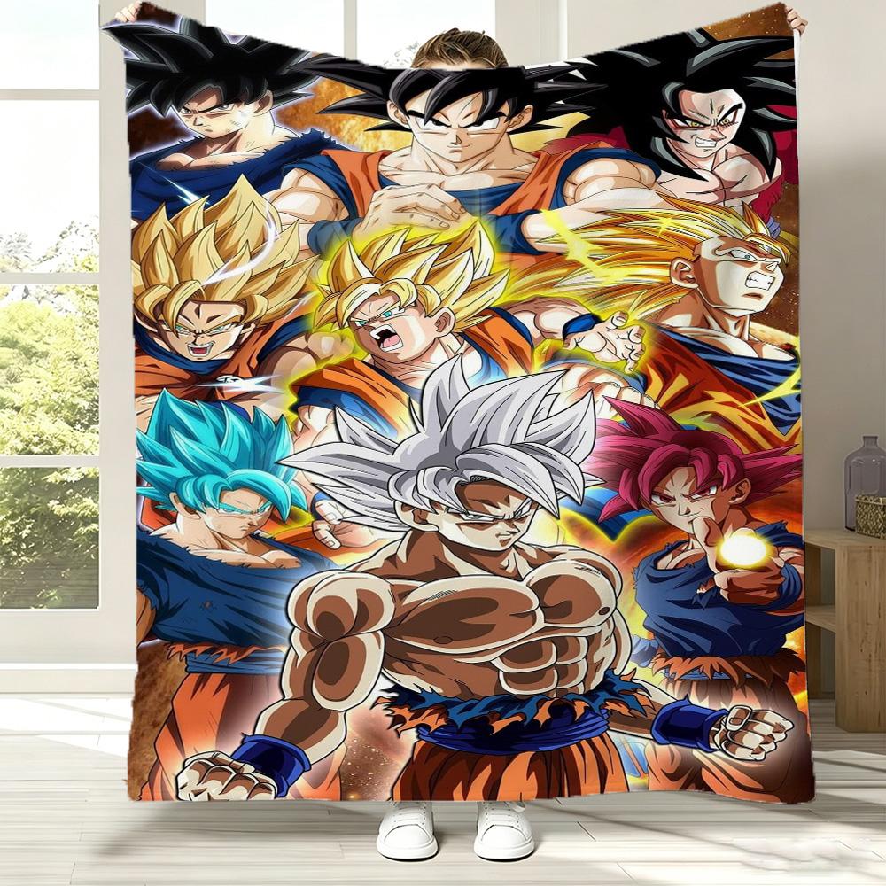 3D D-Dragon Ball Z Super Гоку Веджета Ультра Мягкое Теплое Фланелевое Одеяло Для Стен Гостиной Декора Кровати Пикника Офиса Подарок на День Рождения