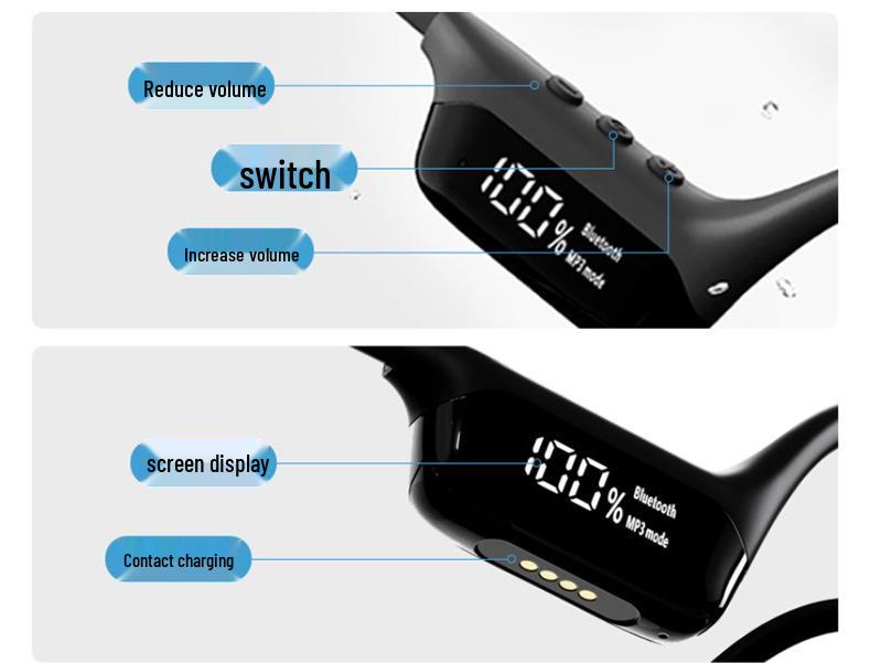 Водонепроницаемые Bluetooth-наушники S10 с костной проводимостью для плавания