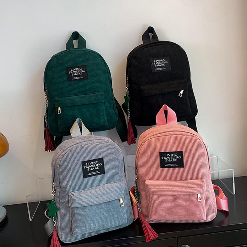Yogodlns Повседневный женский рюкзак женские школьные сумки для колледжа дорожный рюкзак вельветовые сумки через плечо для девочек-подростков спортивный рюкзак