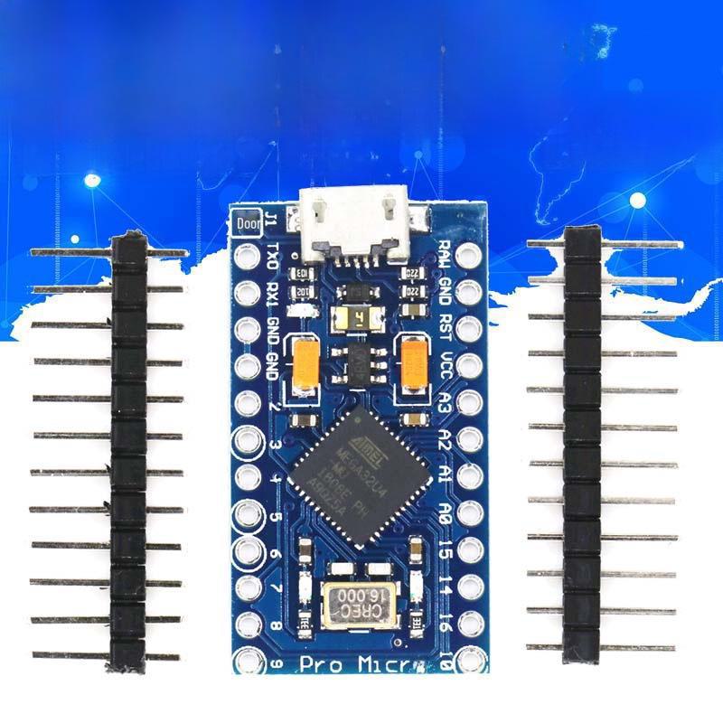 Про Микро: Плата микроконтроллера 5 В/16 МГц на базе ATmega32U4 с возможностью программирования через USB.