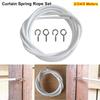 1Set PVC Steel Curtain Spring Rope White Curtain Track Wire New Window Cord Cable Net