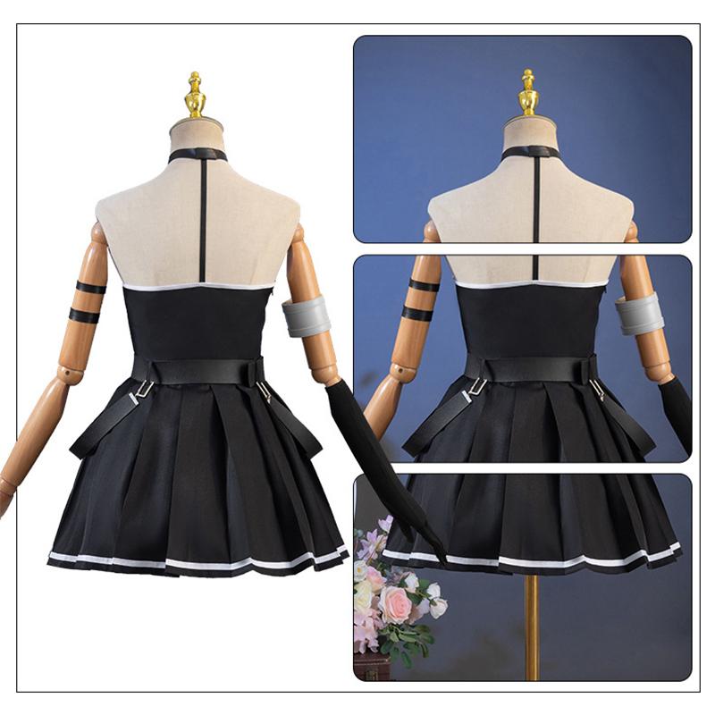 Anime Sousou No Frieren Ubel Cosplay Costume Frieren Beyond Journey's End Women Black Dress Halloween Suit