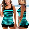 2024 Women Beachwear Swim Tankini Monokini Swimwear Bathing Suit Two Pieces Swimsuits Plus Size Printed Tankinis