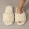 Cotton Slippers, Winter Fur Slippers, Women's Indoor Lightweight Slippers, 2024 Spring and Autumn New Solid Color Fashionable Slippers