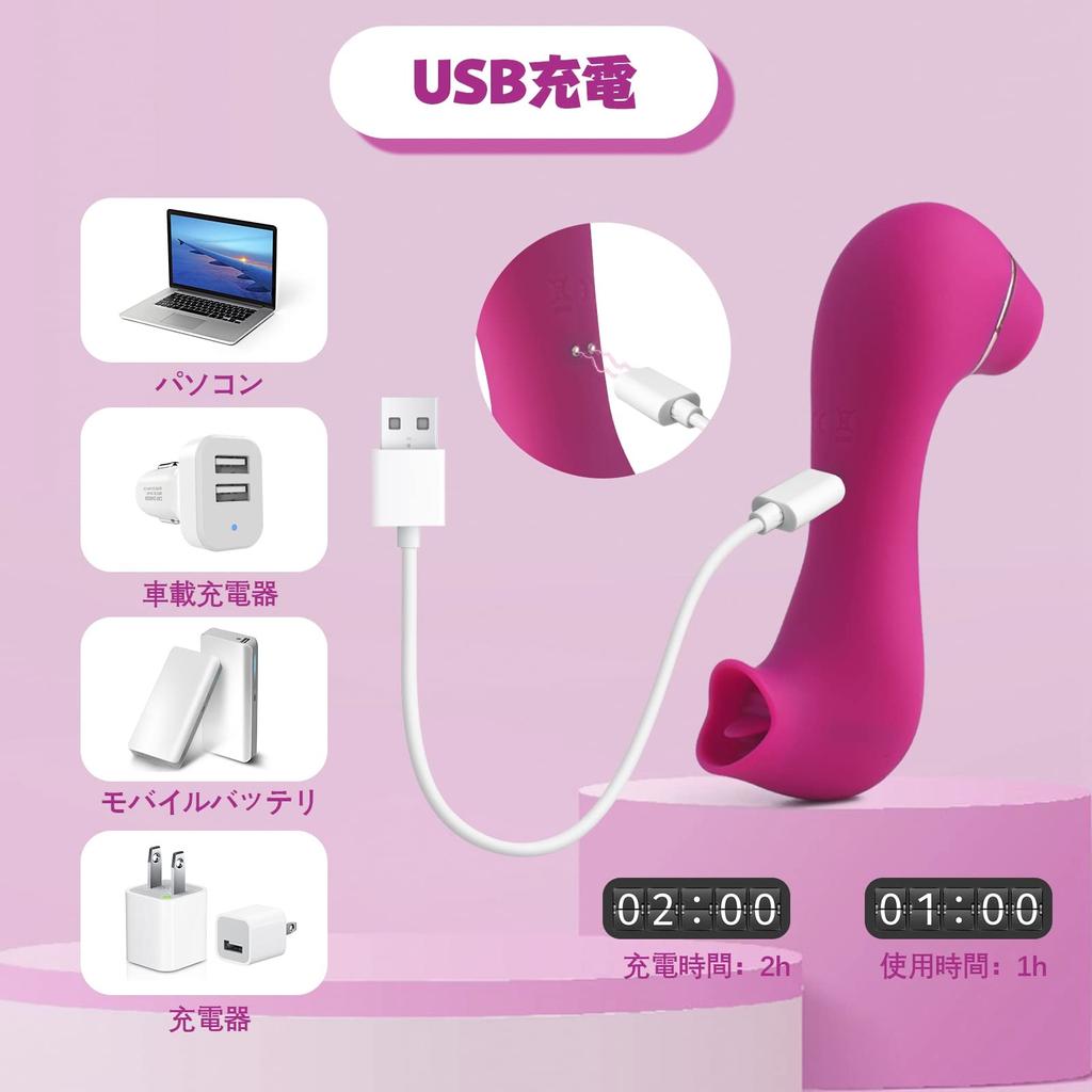 CKSOHOT Vibrator Sucking Clitoris Suction Tongue 10 Levels of Suction 10 Types of Tongue Clitoris Foreplay Sacred Nipple Clit Nipple Made of Soft