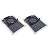 2 Pcs Solar Panels Kit 15W Portable Monocrystalline Solar Panel Charger for Outdoor Boat Caravan RV