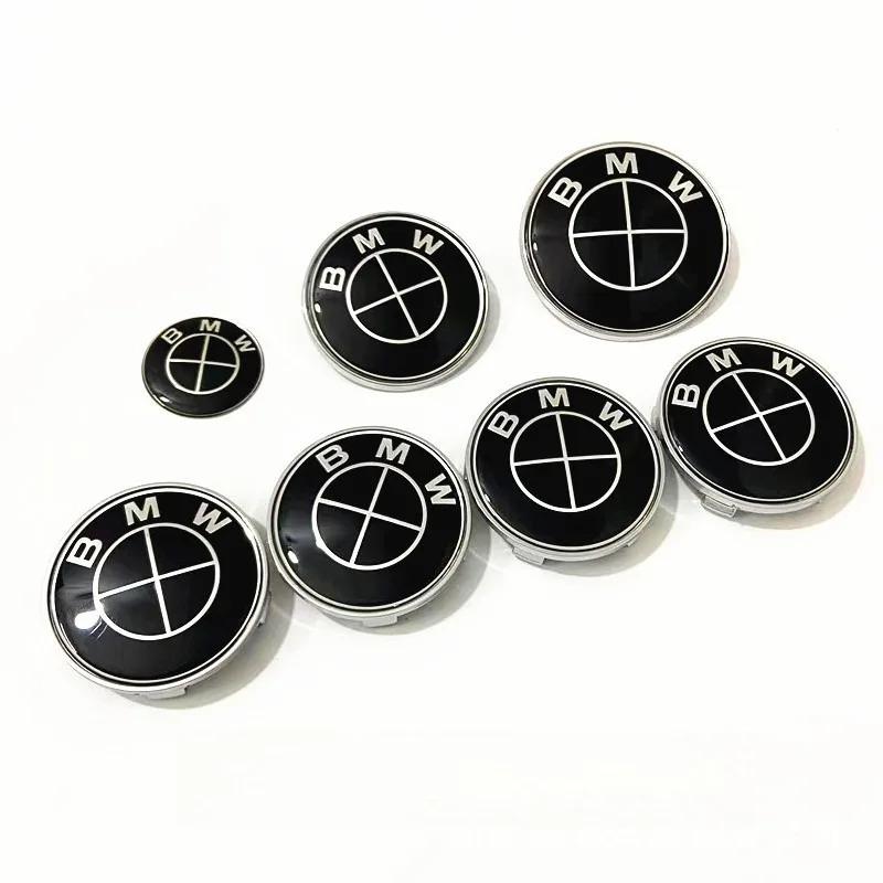 BMW 7Pcs Badge Logo 3D Wheel Center Cap Set Fit E36 E46 E53 E90 E60 E93 E87 G01 G20 X3 X5 X6 X7 F30 F20 Auto Accessories