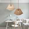 1PC Cotton Rope Woven Lampshade Eco-Friendly Bohemian Boho Chic Light Cover Hotel Room Lighting Fixture 30x30x19.5cm