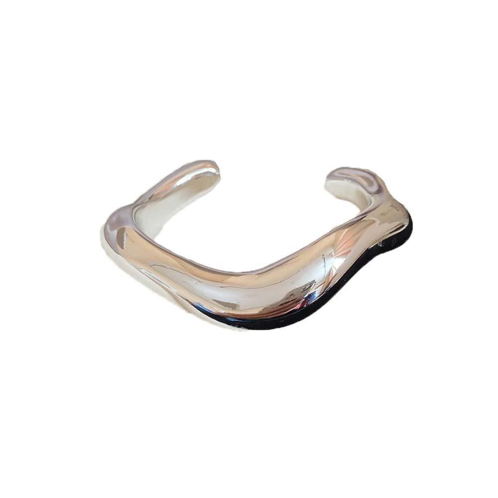 Европейский Американский Стиль Манжеты Браслеты АБС Акрил Преувеличенный Браслет Широкий Открытый Браслет Подарок