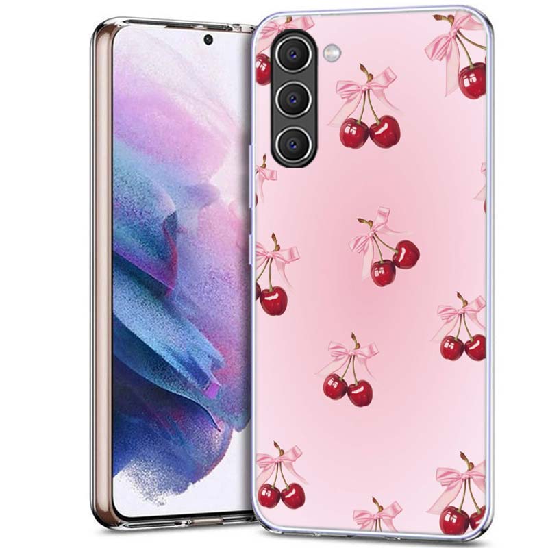 Чехол-бант с вишней для Samsung A54 A14 A24 A34 A17 A37 A57 A55 A35 A25 A15 A13 A23 A33 A53 A07 A05S A04S A03 A73 Galaxy Note
