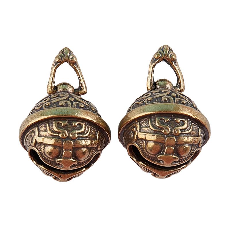 Gluttony Brass Handicraft Key Car Button Bronze Bell Gift Decoration Pendant