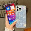 Модный блестящий чехол с рисунком зыбучих песков и ракушек для iPhone 16 Pro Max 15 14 Plus 13 Pro 12 11, противоударный прозрачный защитный бампер для линз