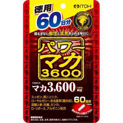 Ido Power Maca 3600 добродетельно 120 зерен Тоник Мака