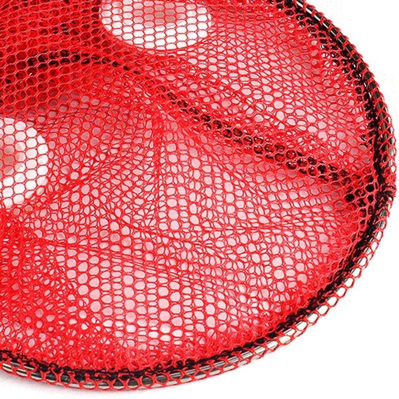 Рыболовные приманки Ловушка Складная корзина для рыбы для креветок Прочная плетеная рыболовная сеть с сумкой для хранения Корзина Клетка для приманок