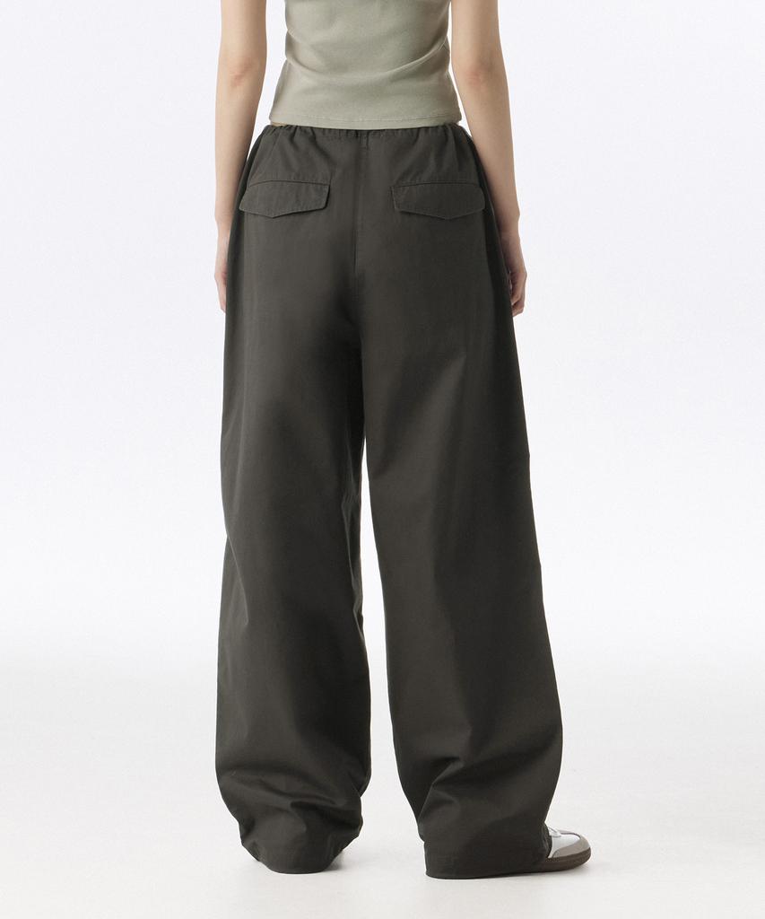 MUSINSA STANDARD WOMAN Women'S Cotton Parachute Pants [Gunmetal]