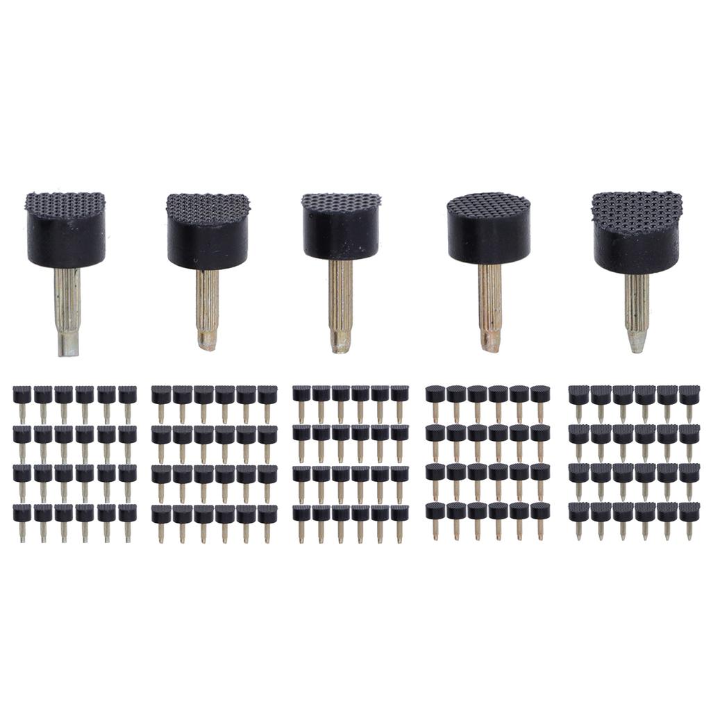 120Pcs High Heel Tip Caps TPU Polyurethane Iron Shoes Repairing Replacement Kits