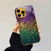 Красочный гальванизированный стеклянный чехол для телефона iPhone 17 16 15 14 13 12 11 Pro Max Plus 16E 17Air