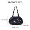 Fashionable Dot Bag Wear Resistant Shoulder Purse Roomy Organizer for Commuting Travel Shopping Essential  Green