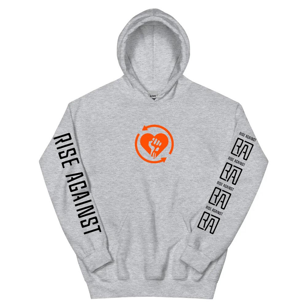 2025 Heartfist RA Printing Hoodies RISE AGAINST RICOCHET Album Sweatshirt Long Sleeve Pocket Unisex Streetwear Men Clothing Top