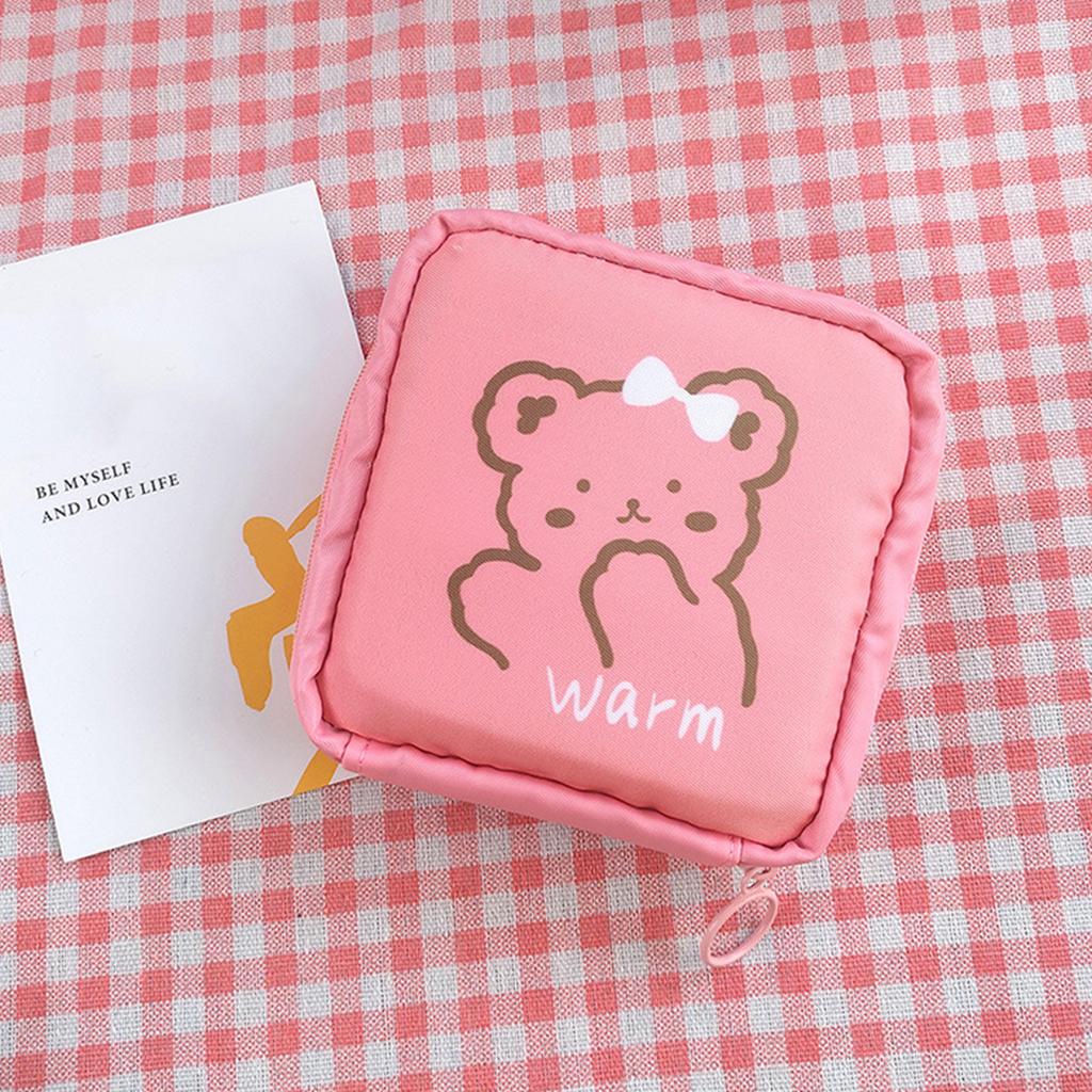 Mini Women Cosmetic Bag Cute Floral Small Makeup Bags Toiletry Organizer Female Coin Card Storage Purse Make Up Case Bag