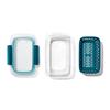 OXO Bento Box Storage Container Prep Go Container with Colander with Drainer Basket Microwave Safe & 0.4L