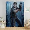 Leon-Kennedy Shades Tulle for Bedroom Partition Blackout Curtain for Room 2 Panel Kitchen Curtains Home Interior Curtains Living