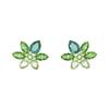 Серьги-кластеры Gema Floral Mixed Cut, золотой тон, женские, зеленые 5658400
