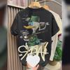 Men's Trendy Cartoon Print Short-Sleeve T-Shirt - Summer Fashion Casual Round Neck 