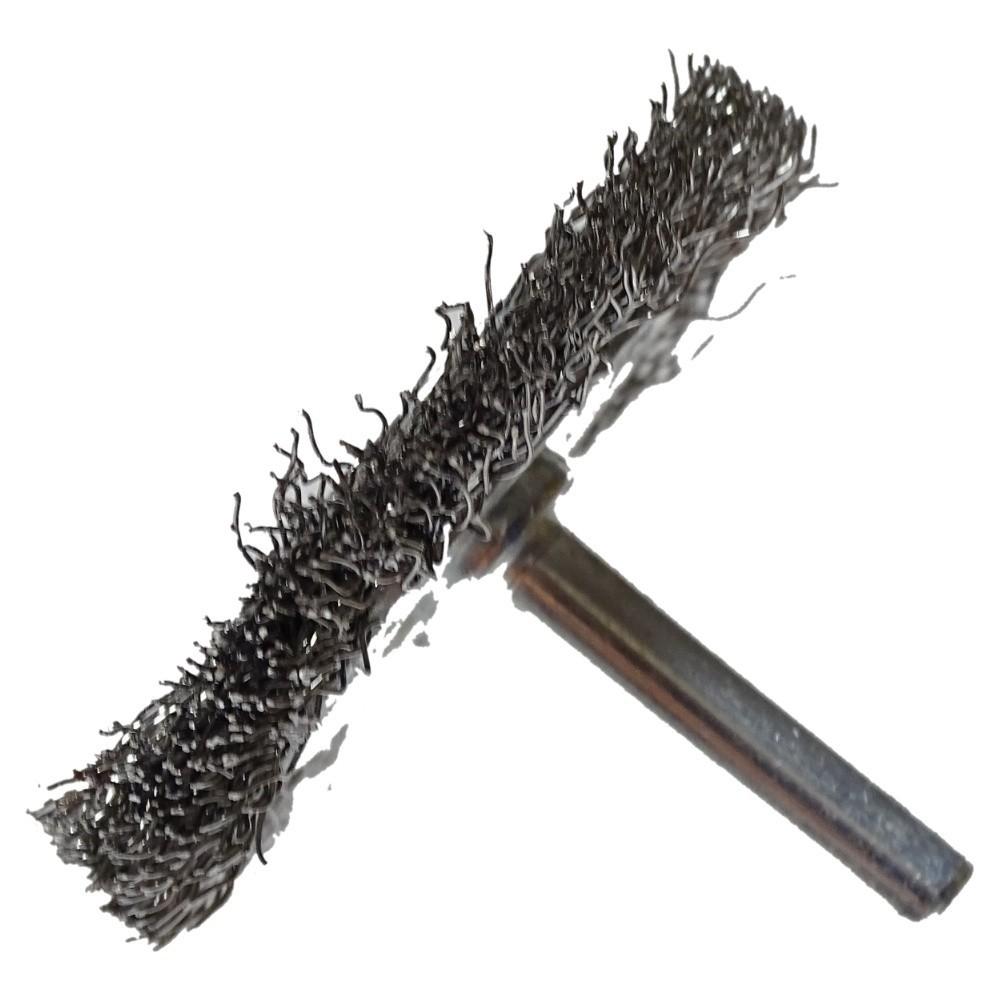 Round shank brush with wavy wire 50X6 SATRA