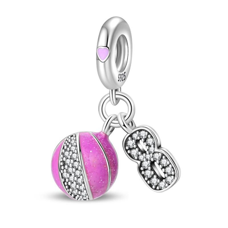 Медь Волейбол Бейсбол Бадминтон Гольф Спорт 3мм Шармы Бусины Подвески Вечеринка по случаю дня рождения Изысканные DIY Ювелирные изделия Подарки