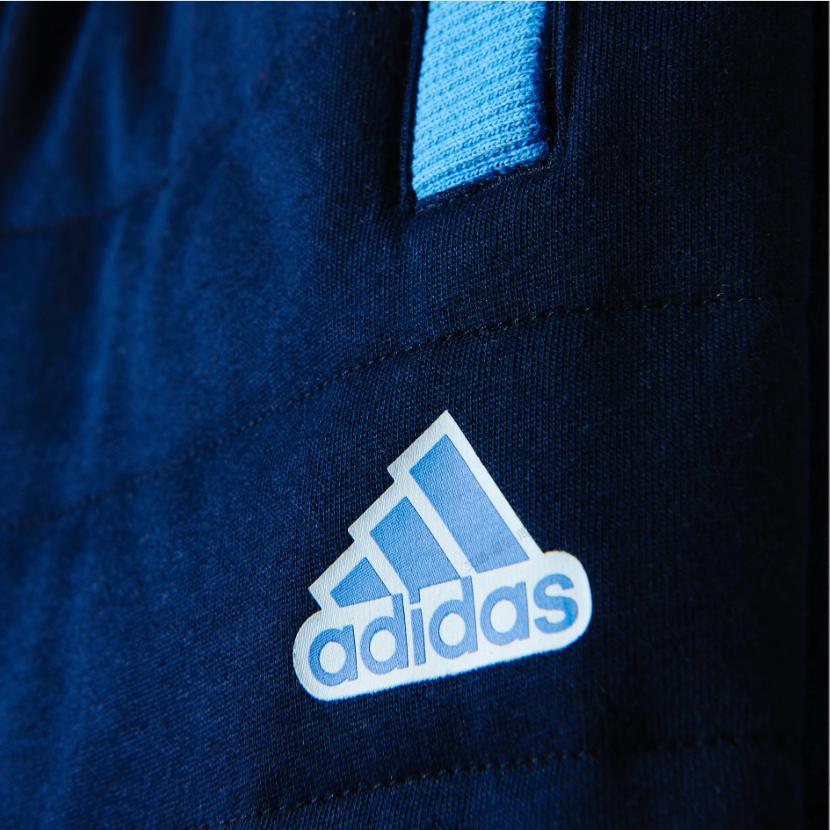 Детские вязаные спортивные штаны Adidas для малышей и детей постарше, темно-синие AZ8584