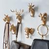 Настенный крючок для пальто, домашние вешалки для хранения, украшение с животным рисунком, немаркирующий винт для ногтей, установка декора