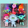 Плюшевая кукла Dreamworks Movie Trolls World Tour Poppy Branch Barb, мягкая игрушка, идеально подходит для детей
