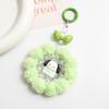 Мультяшная Девочка Сердце Веселый Ручной Работы Шерстяной Шарик Бисером Цепочка для Мобильного Телефона Кукла из Игрового Автомата Брелок Подвеска для Сумки