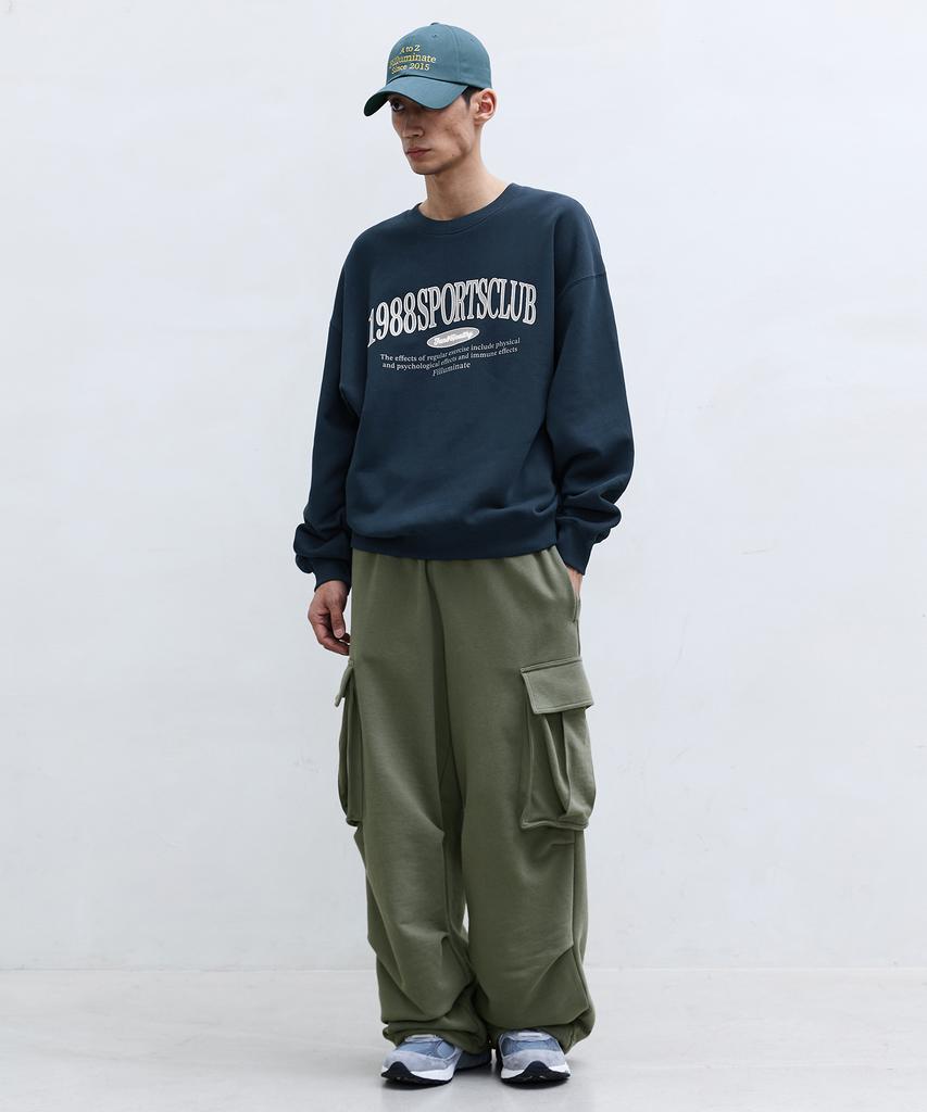 FILLUMINATE Easy Cargo Sweatpants - Light Grey