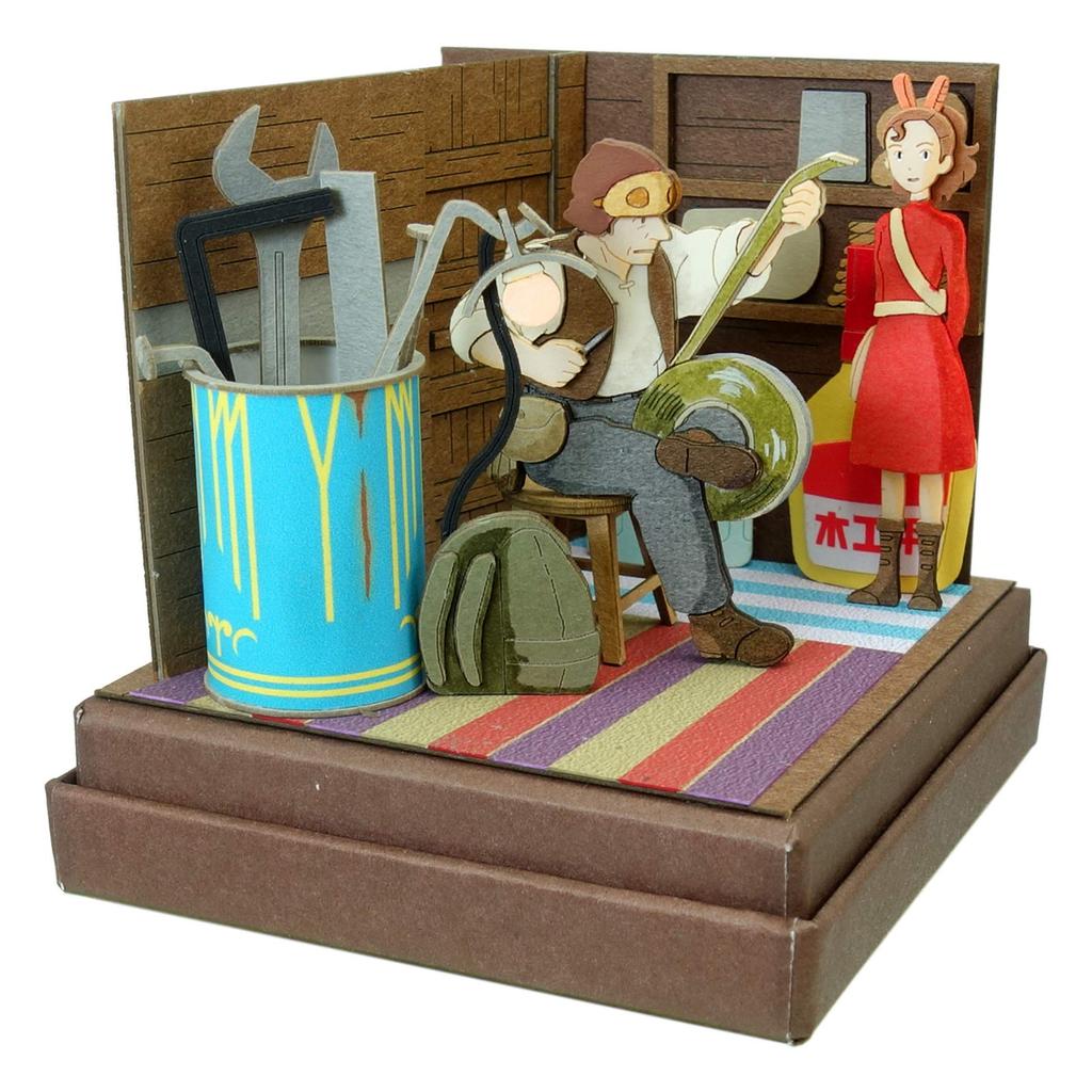 Sankei Studio Ghibli Mini The Borrower Arrietty Pod and Arrietty Paper Craft MP07-102
