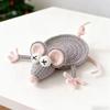 Hand Woven Knitted Cup Mat Funny Insulation Pad Finished Animal Drink Coaster  Gift