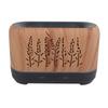 Humidifier 200ml Aroma Diffuser Wood Grain Flame Pattern Light Low Noise 100?240VUS Plug