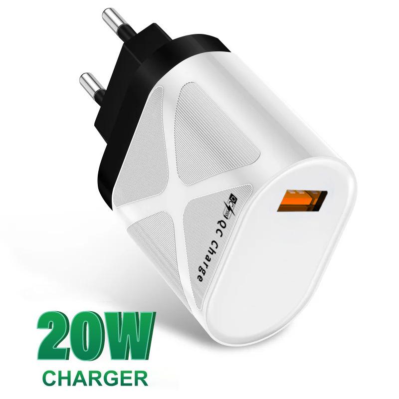 PD33W QC3.0 65W GaN Многопортовое Быстрое Зарядное Устройство Европейского Стандарта с Поддержкой 9В/12В