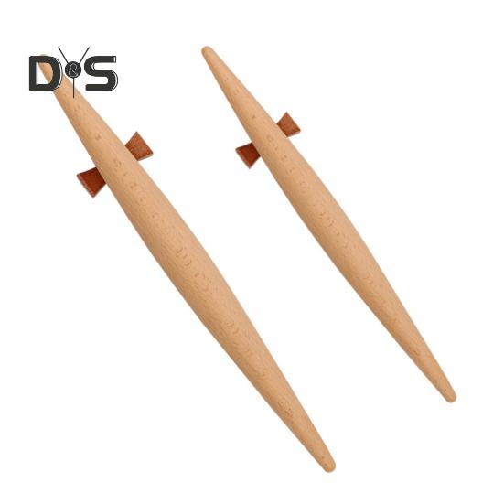 Скалка с антипригарным покрытием с двойным наконечником, скалка из тонкого дерева, мастерство изготовления, поставка тортов и макаронных изделий